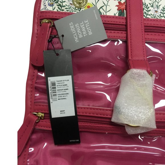 TAHARI Hanging Cosmetic Travel Bag Case Makeup - Picture 4 of 4